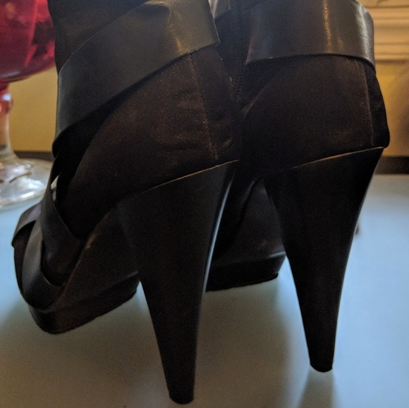 Dollhouse Leather Strap Open-toe Heels - Picture 2 of 3